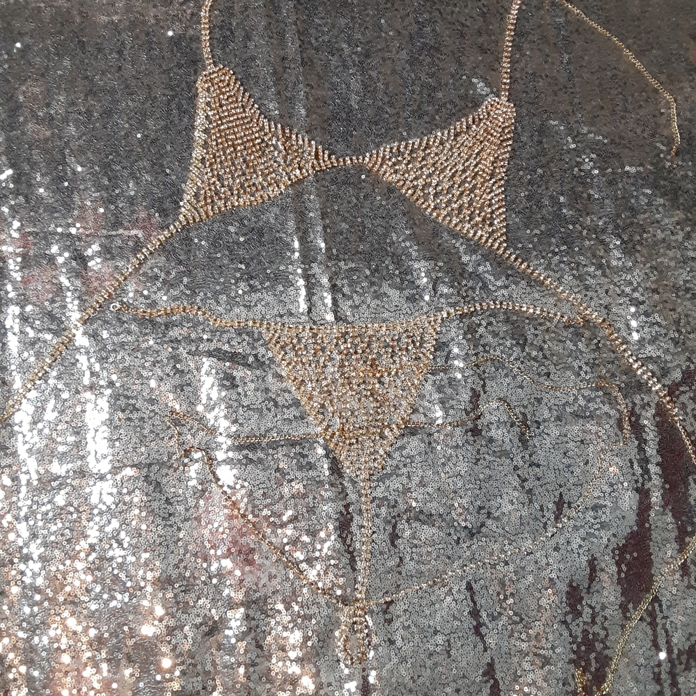 🔹️BLING rhinestone crystal bikini bra set🔹️